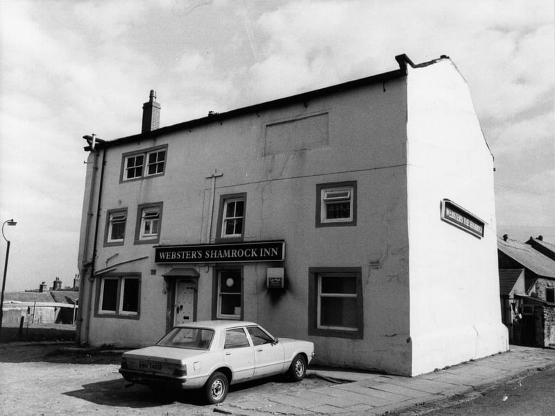 The Shamrock Inn, Delph Hill, Pudsey, in April 1982, when the licensee was Gordon Southwart.
