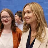 Míde Ni Fhionnlaoich with Soc Dem leader Holly Cairns 