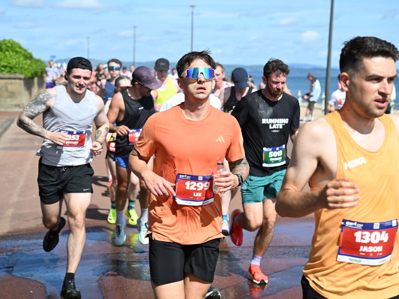 Thousands of runners pounded the streets of Edinburgh and East Lothian on Sunday.