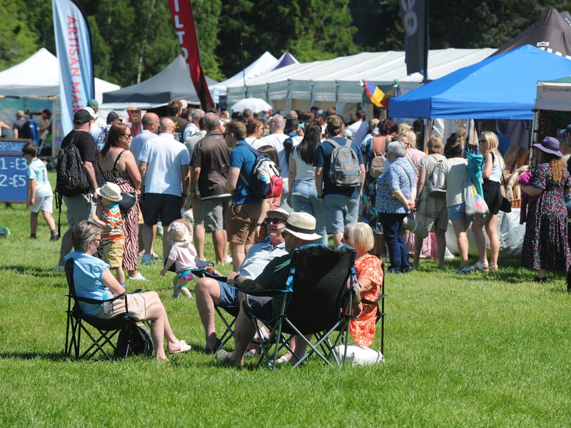 The festival, helped by the glorious weather, was a success.