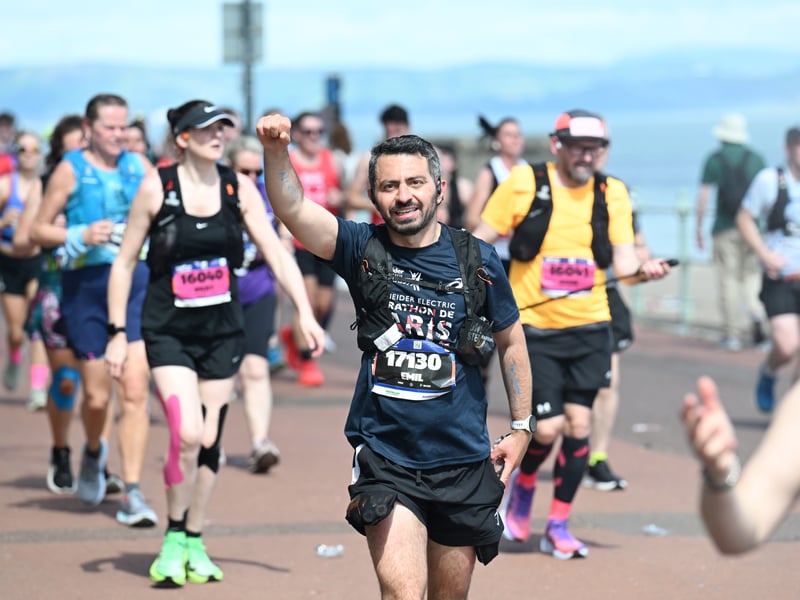 The city-to-coast route started on Potterrow and finished in Musselburgh, passing plenty of the capital’s iconic sights on the way.