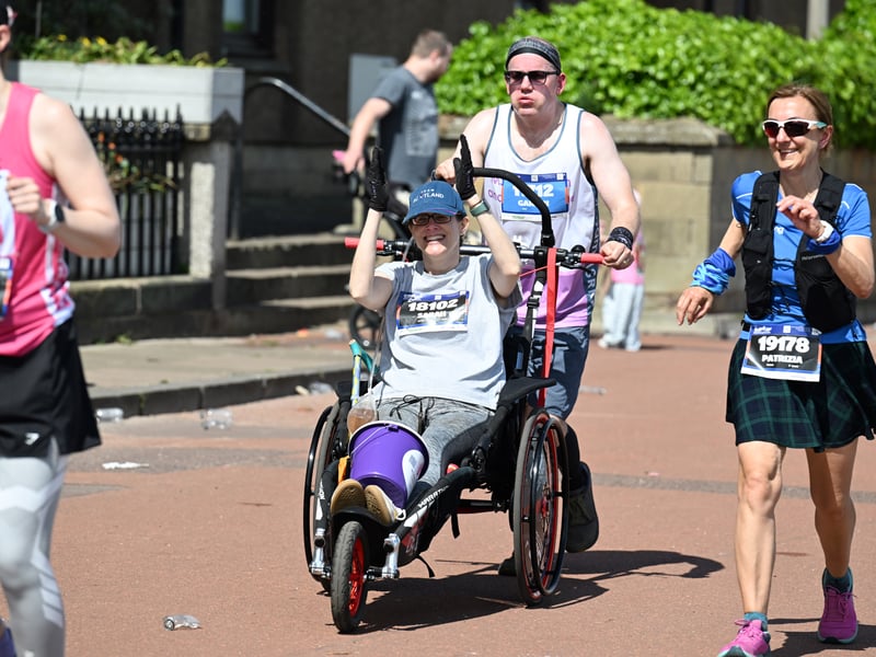 This wheelchair user had a great time at this year's endurance run in the capital.