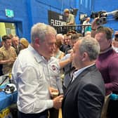 Thomas congratulates Kyne 