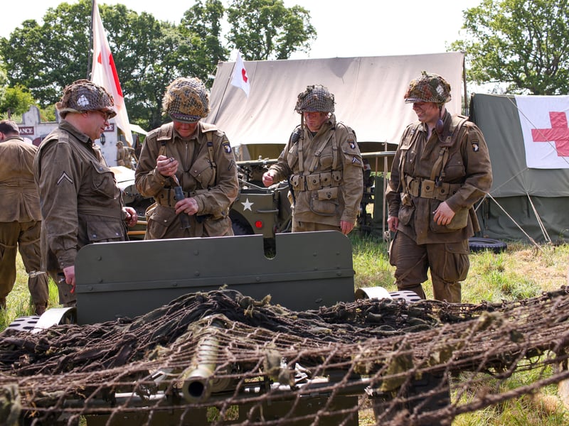 There are over 300 military and classic vehicles on display.