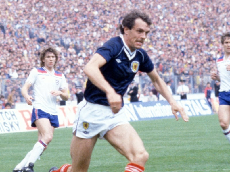 With the Scots striving, and struggling, to reach a first World Cup since 1958, Jordan launches himself into the action to head Willie Morgan’s artful cross into the bottom right-hand corner of the net to trigger what some contend was the loudest ever Hampden roar.