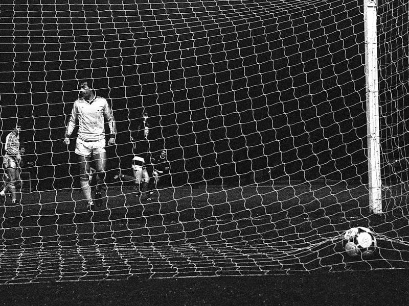 “One of the very best from Gordon Strachan” says commentator Jock Brown as the midfielder deftly dinks one over the ‘keeper from the edge of the box to further augment a game otherwise remembered for being Kenny Dalglish’s 100th cap. A friendly, yes, but quality is quality. 