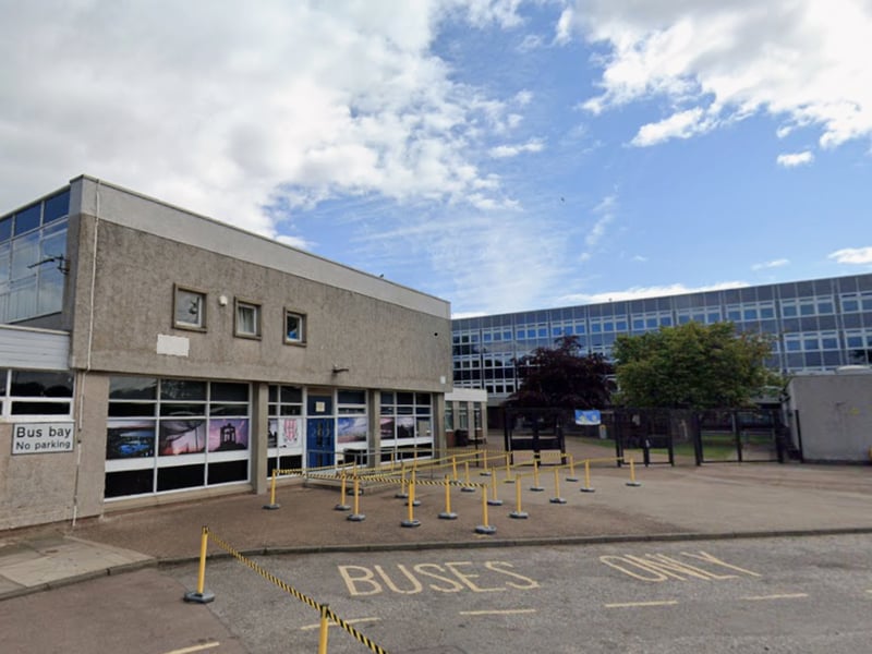 Mackie Academy, in Stonehaven, is home to 1,129 pupils and 48 per cent of those leaving managed to attain at least five Highers.