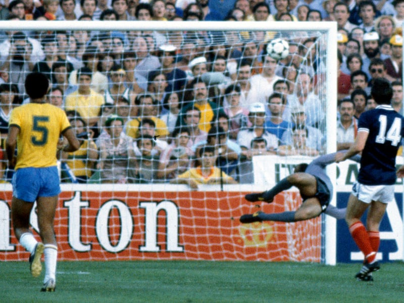 “And Narey’s coming through from right back….” is the immortal line of commentary as the Dundee United player, more often seen at centre half, materialises on the edge of the box to take Wark’s lay-off in his stride before trashing a shot into the top right-hand corner. We all remember Jimmy Hill’s toe-poke assertion with the BBC pundit later issuing a qualification: “it’s one of the best toe pokes ever”. Fair enough. 