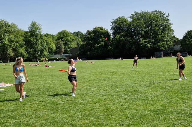 Playing games in Endcliffe Road. Photo: Iconic Media