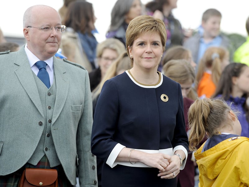 Peter Murrell and Nicola Sturgeon at the opening of the Queensferry Crossing Bridge on September 4, 2017.