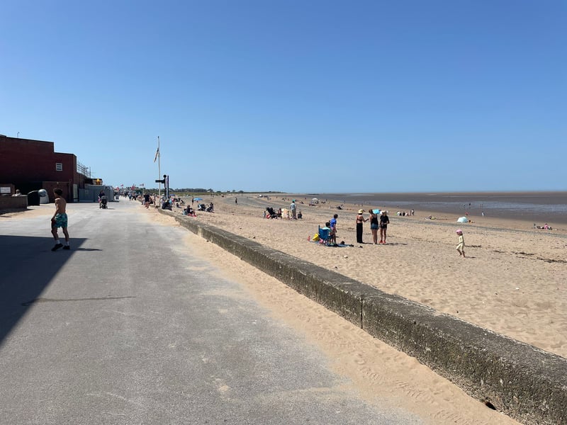 People making the most of Fleetwood beach.