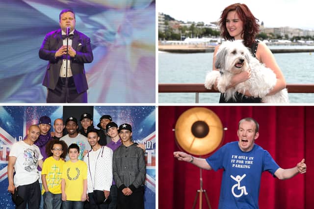 Four winners of television talent show Britain's Got Talent.