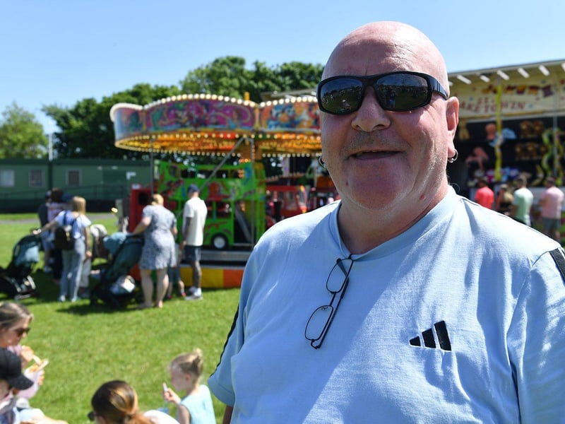 David Shaw was enjoying his bank holiday Monday in Bents Park.