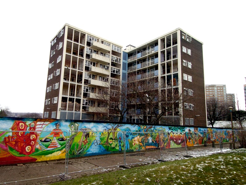 Carlton Towers, Little London, Leeds, prior to its demolition in February 2010