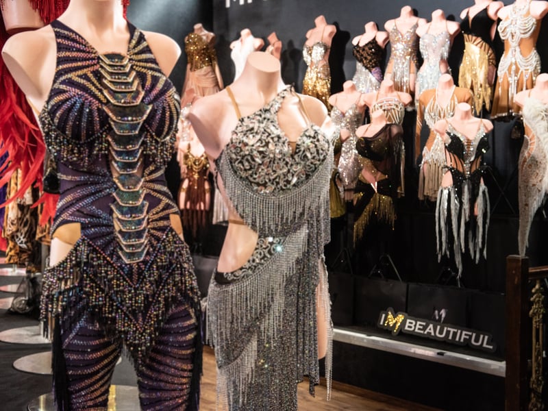 Michael Chen's dresses sell for up to £5,500. Photo: Lucinda Herbert