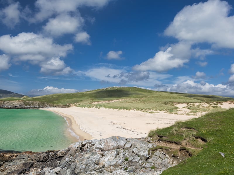 With its white sand and turquioise waters, the beach on Luskentyre Bay on the Isle of Harris takes top spot - and no wonder. One reviewer said: "It is a little slice of Maldives on the Outer Hebrides - honestly worth the drive."