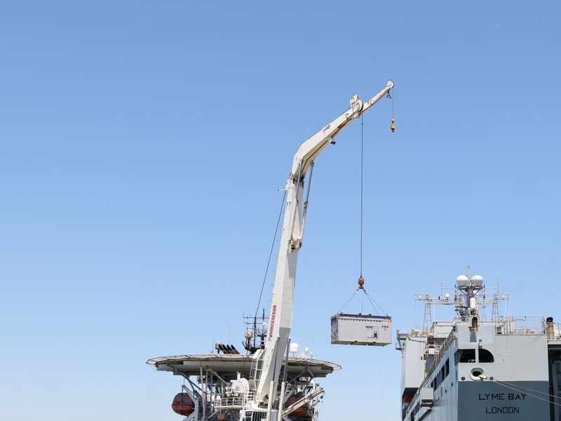 HMS Stirling Castle, the Royal Navy's newest ship, has recently been operating around the UK. Her high-profile recent activities include Exercise Sea Breeze, and transporting mine-hunting technology to RFA Lyme Bay ahead of use in the Middle East.