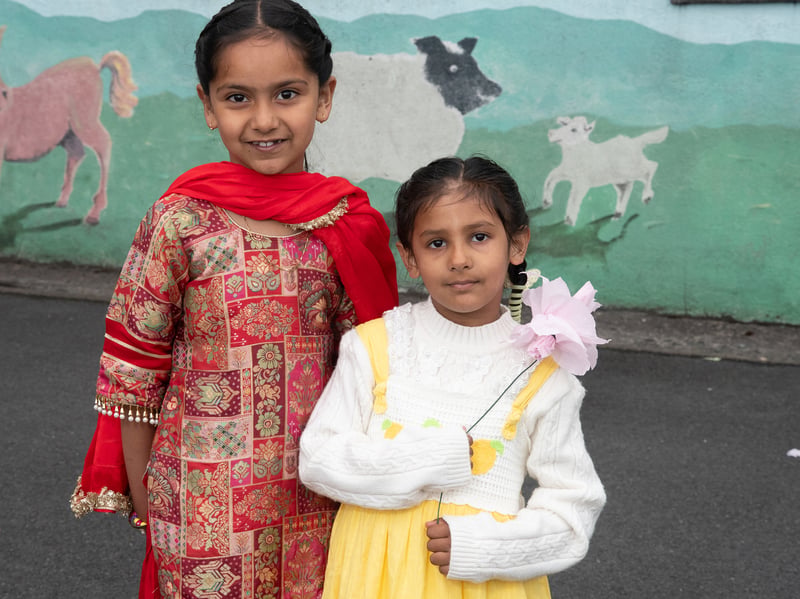 Friends Agamjeet and Gursahib at Cultural Diversity Day at Castlebar Primary School.