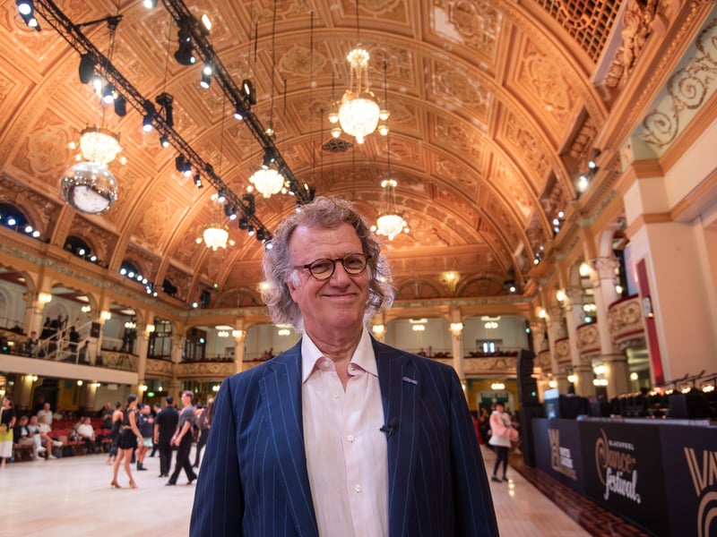 Andre Rieu at the Blackpool Dance Festival in the Winter Gardens