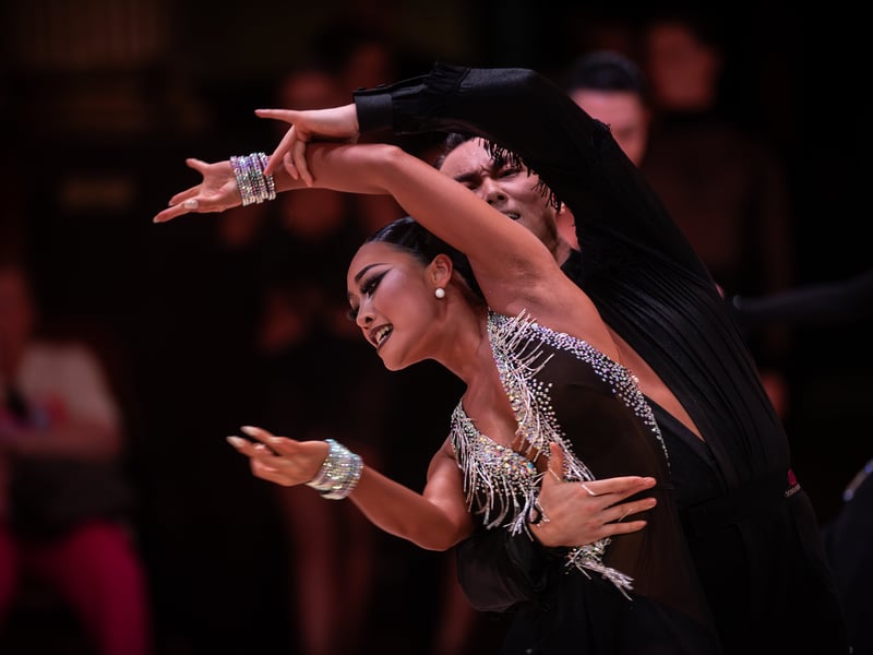 Amateur Latin at the Blackpool Dance Festival in the Winter Gardens