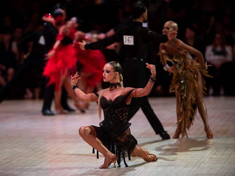 Amateur Latin at the Blackpool Dance Festival in the Winter Gardens