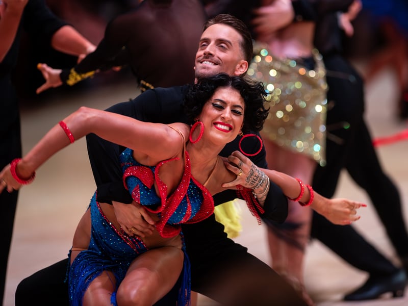 Amateur Latin at the Blackpool Dance Festival in the Winter Gardens