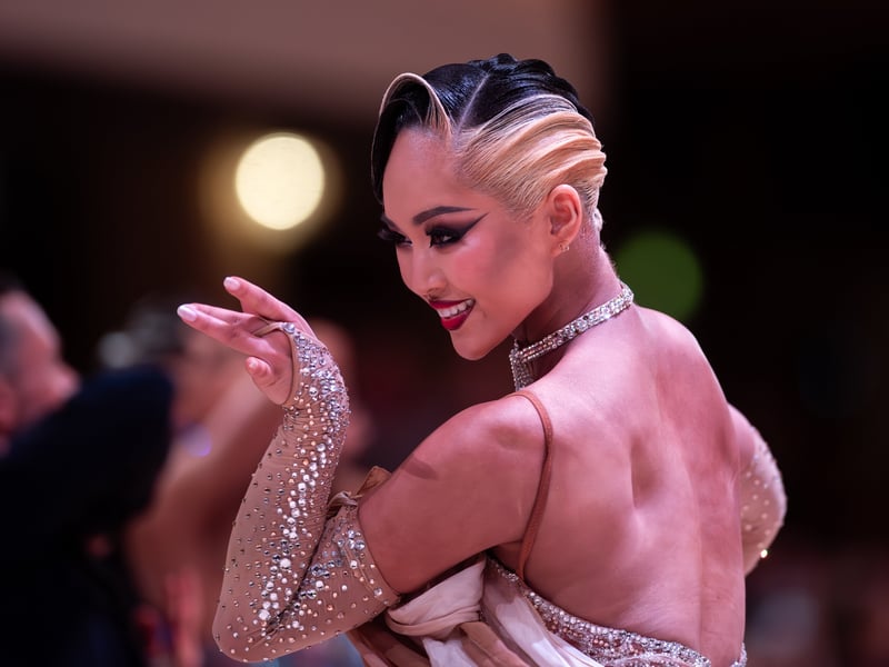 American Smooth dancers at the Blackpool Dance Festival in the Winter Gardens
