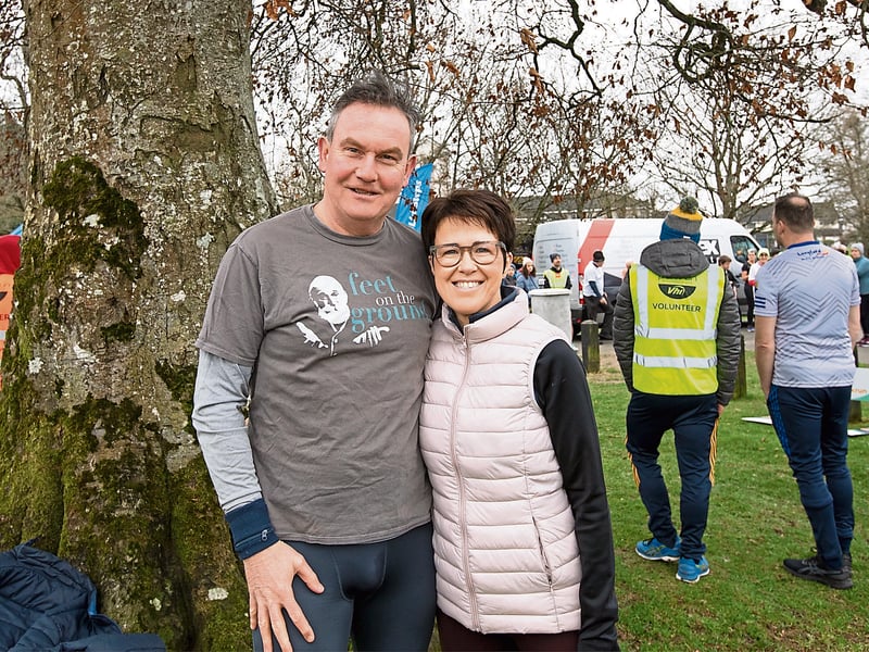 Pictured are the husband and wife duo of Declan and Marie Kenny. It was Declan's 100th run and Marie's first time to participate