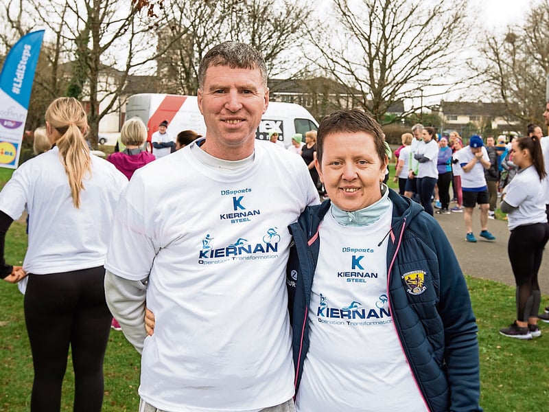 Peter and Joan Gorman, representing Kiernan Steel, where Peter works and they travelled all the way from Laois