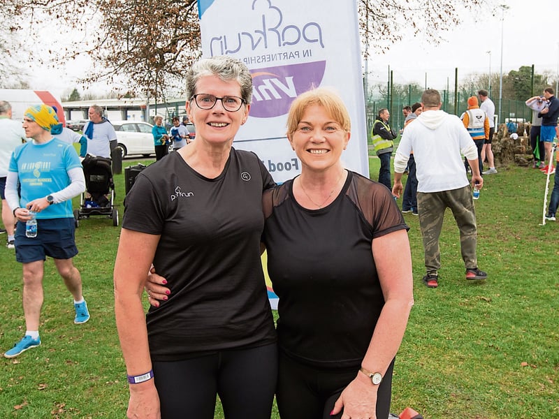 Brenda Quinn and Breda Greaves, who completed 15 runs and volunteered 35 times