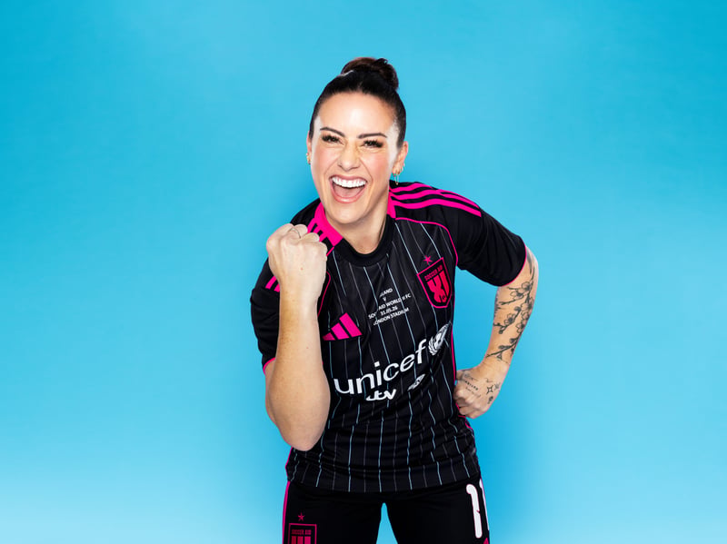 American women’s football player Ali Krieger will play in the World XI squad. A two time FIFA Women’s World Cup winner, she is typically a right or centre back. 
