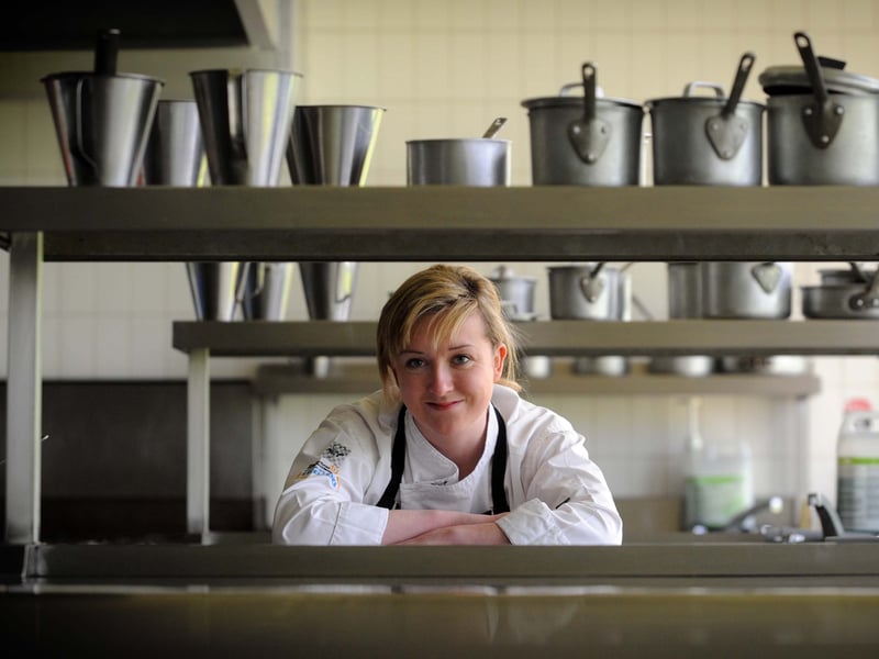 Young chef Gemma Almond pictured in the kitchens in April 2010.