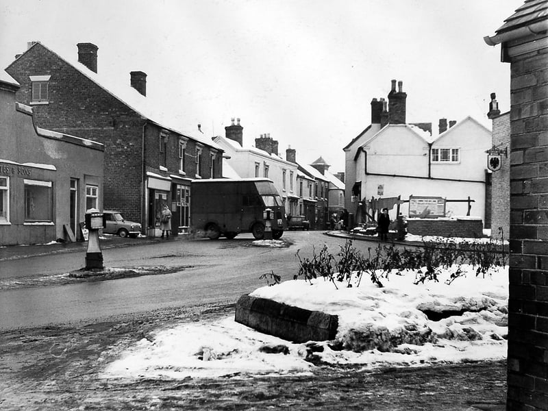 A view of Dawley town centre looking down High Street on January 17, 1963