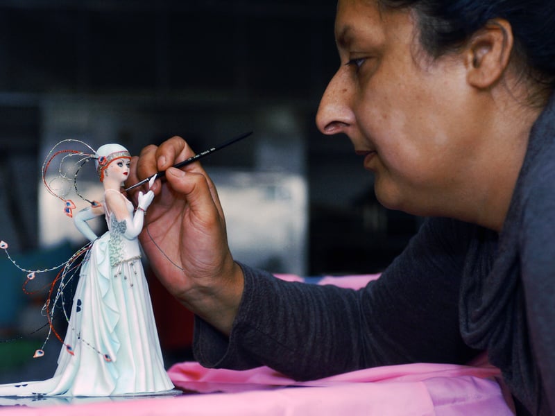This is Ikki Bhogal pictured in June 2009 who was studying sugar craft at Thomas Danby College.