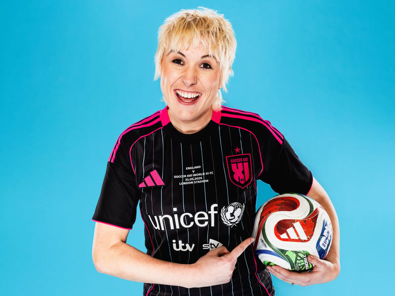 English stand-up comedian Maisie Adam is playing for World XI, which will mark her fourth appearance at Soccer Aid. 
