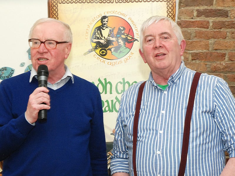Cronan Wright and Seamus Moloughney during the County Fleadh in Roscrea