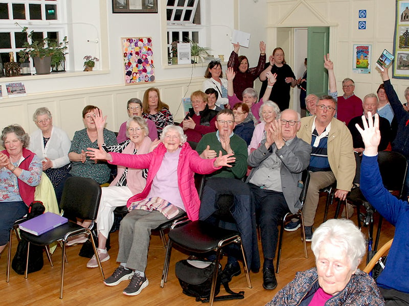 Happy times during the County Fleadh in the former Roscrea Courthouse
