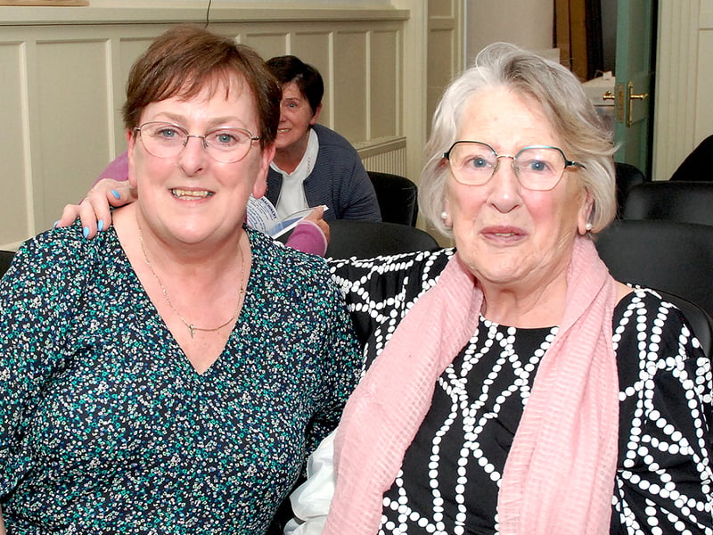 Geraldine Quinlan and Marie Phelan pictured in the former Roscrea Courthouse during the Fleadh