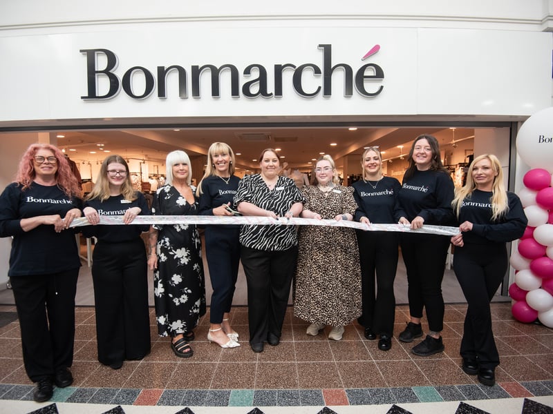 The ribbon is cut at the new Bonmarche in St Georgre's Shopping Centre