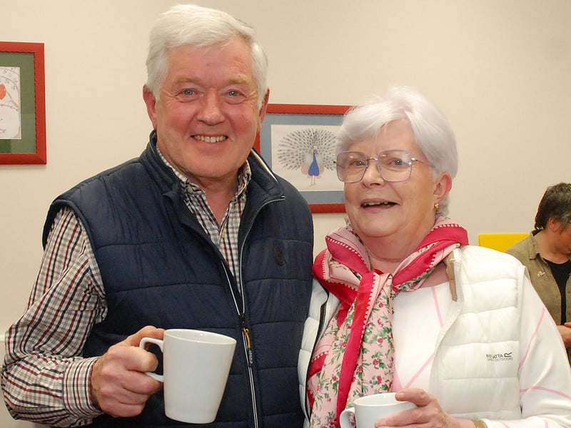 Pat Flanagan and Helen Baggott at the May Rambling House in Roscrea’s former Courthouse