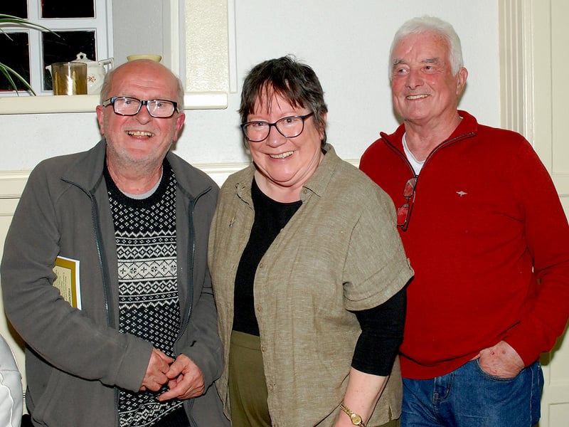 Paddy Fitzgerald, Mary McMahon (Coordinator) and Mick Murphy, storyteller 