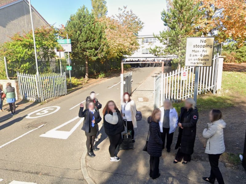 A total of 41 per cent of pupils left St Andrew's Secondary School with a minimum of five Highers. 73.1 per cent of the school's 1,998 pupils come from 'deprived' backgrounds.