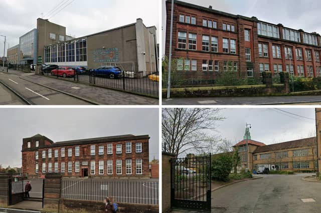 The four best performing secondary schools in Glasgow.