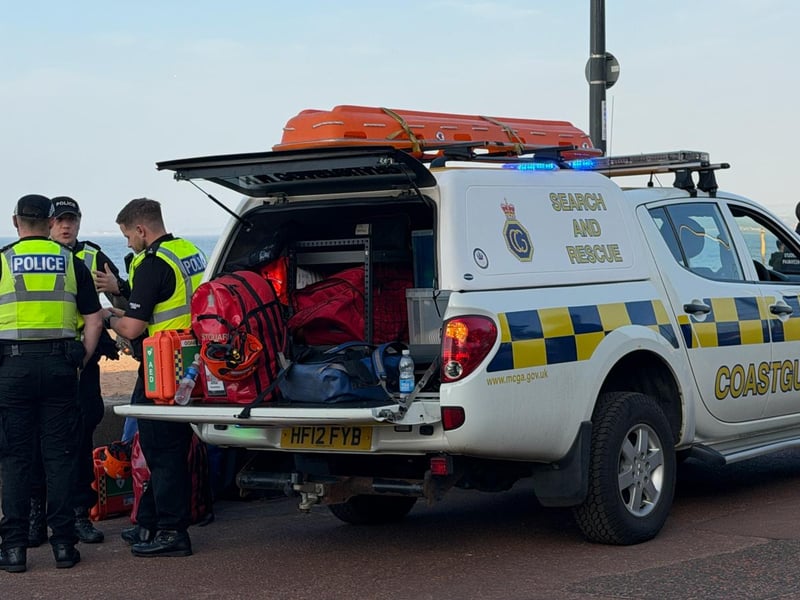 Coastguard search and rescue arrived on the scene after 5pm.