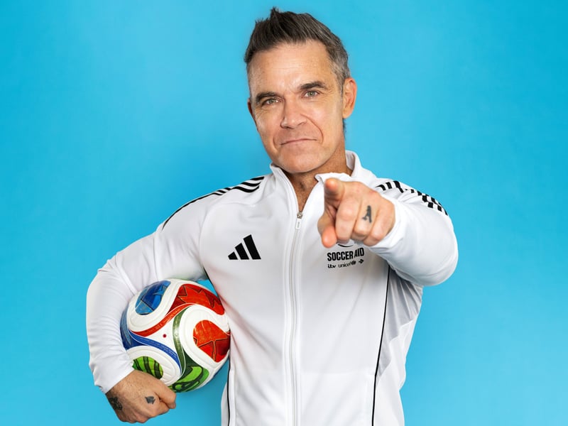 A co-founder of Soccer Aid, Robbie Williams will coach England’s team during this year’s event.
