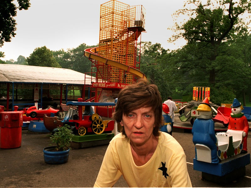 The children's fun fair in Roundhay Park was facing an uncertain future. Pictured is owner Evelyn Miller.