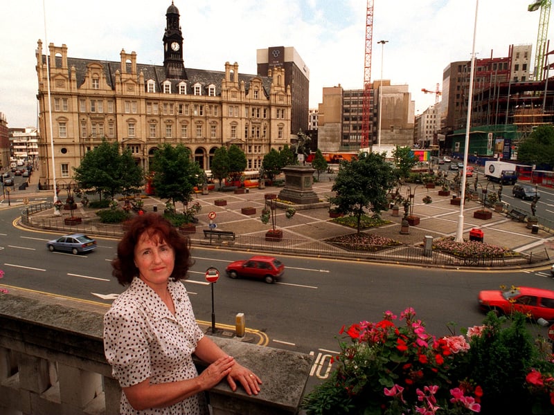 Coun Elizabeth Nash with City Square in the background.