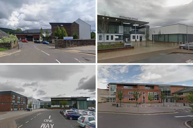 The four best performing secondary schools in the Stirling Council area.
