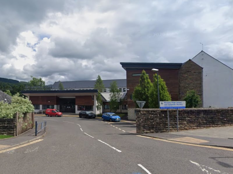 Located in Callander, 52 per cent of pupils at McLaren High School gain at least five Highers. The secondary has a school roll of 669 pupils.