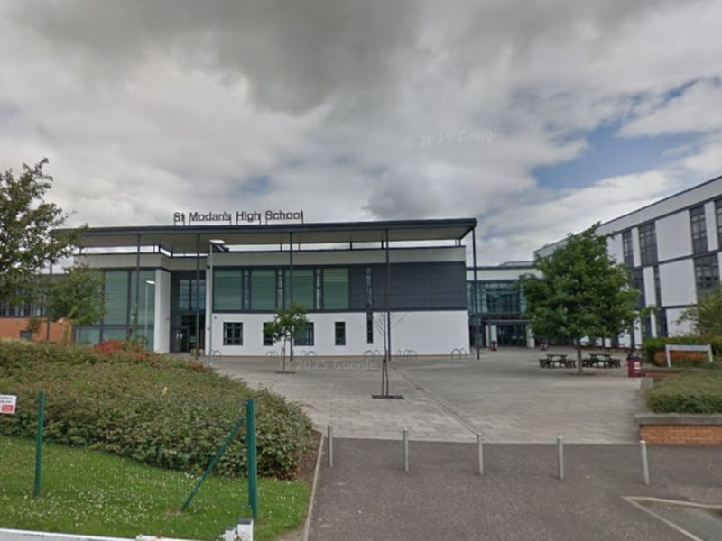 At St Modan's High School 42 per cent of pupils leave with a minimum of five Highers. 29.1 per cent of the school's 941 pupils come from 'deprived' families.
